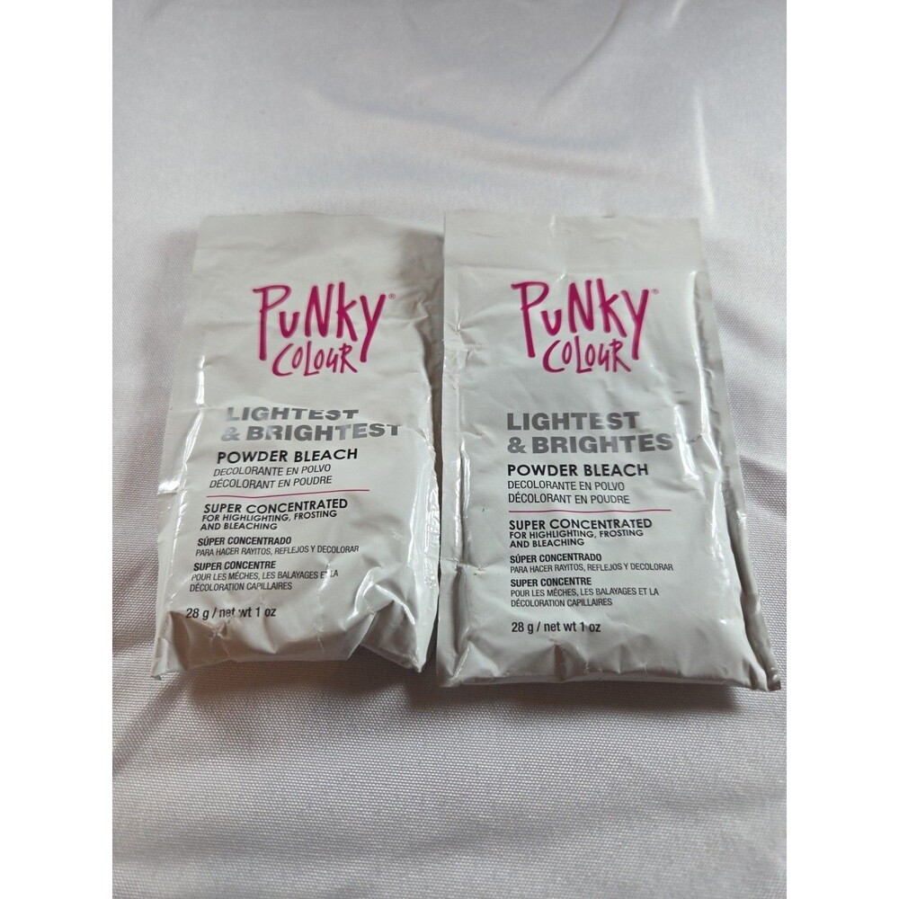 Punky Colour Lightest & Brightest Powder Bleach 1 Oz. 2 Pack - NEW